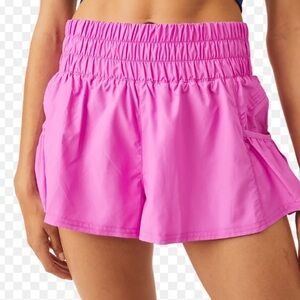 Free People Get Your Flirt On Shorts - Hot Pink